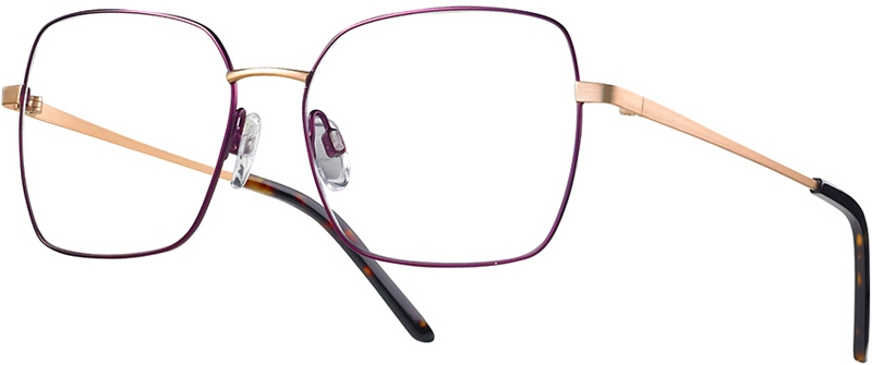 LOOK & FEEL BI 8340 Brille rosgold-aubergine