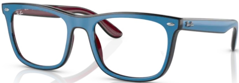 RAY-BAN RB 7209 Kunststoffbrille blau grau rot