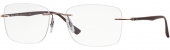 RAY-BAN RB 8725 LightRay randlose Titan-Brille braun