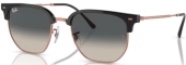 RAY-BAN RB 4416 NEW CLUBMASTER Sonnenbrille grau rosgold